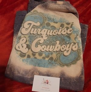 Turquoise and Cowboys shirts